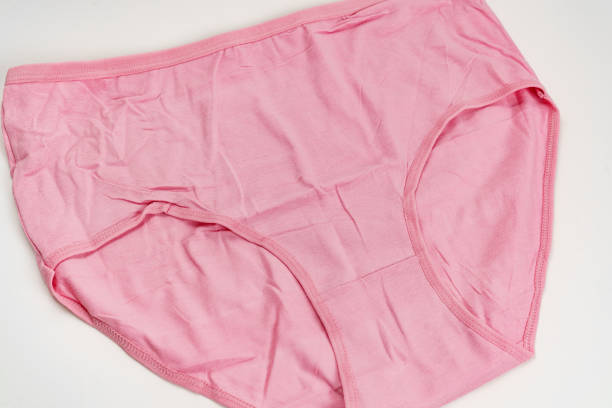 istock a pink cotton panties on a white background. 1467788969