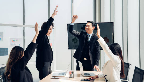 istock Group of professional business people are working and brainstorming discussed about work . 1467792744