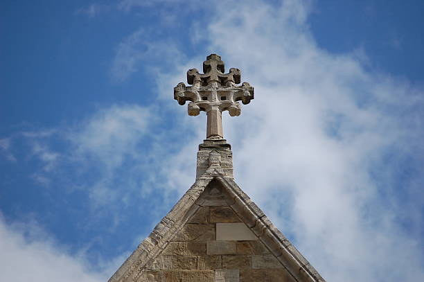 istock Abbey roof reaching to the sky. 146779577
