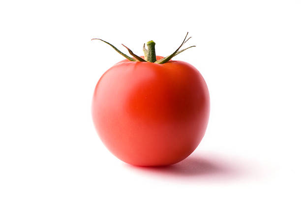 Single tomato stock photo