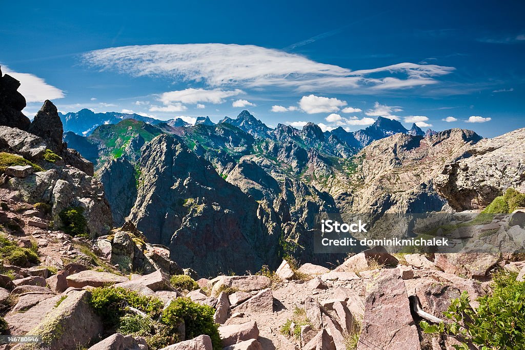 Originale cime dei monti GR20 (Corsica - Foto stock royalty-free di Corsica