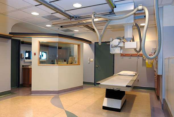 Hospital X-ray room stock photo