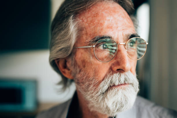 istock Retirement man resting and relaxing at home 1467808222