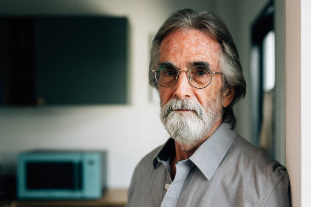 istock Retirement man resting and relaxing at home 1467809484