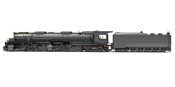 istock Steam Locomotive Train 3D rendering on white background 1467809557
