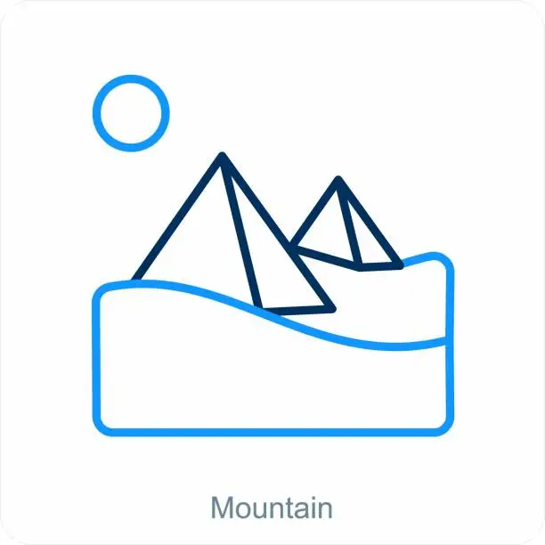 Vector illustration of Mountains