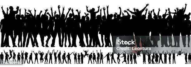 Simple Crowd Vector Image Crowd Stock Illustration - Download Image Now - iStock