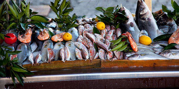 fish market stock photo