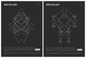 istock abstract black and white brutalism line shapes poster vector background collection 1467813660