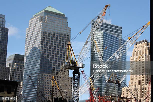 Construction On Ground Zero Stock Photo - Download Image Now - Building Exterior, City, Construction Industry