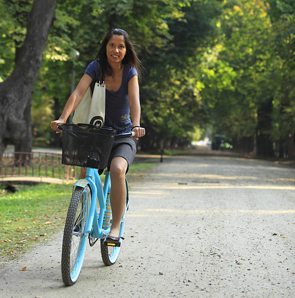 istock Woman Riding A Bicycle 146782224