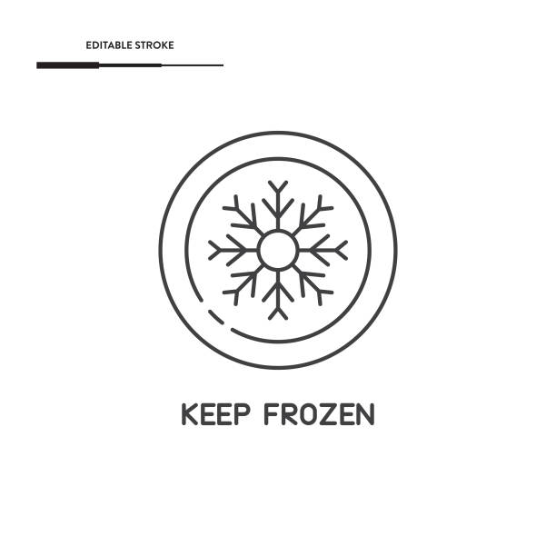 Keep Frozen Icon Vector Design. Editable to any size. Vector Design EPS 10 File. keeping cool stock illustrations