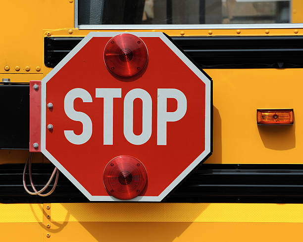 istock Stop Sign on Yellow School Bus 146782960