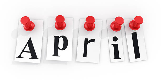 istock April pinned to a white wall 146783092