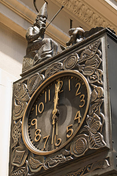 decorative clock stock photo