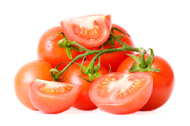 red tomato stock photo