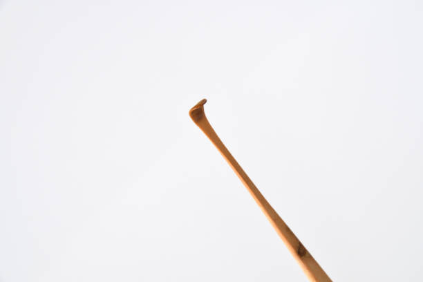istock Handmade bamboo ear wax remover on white background. 1467833644