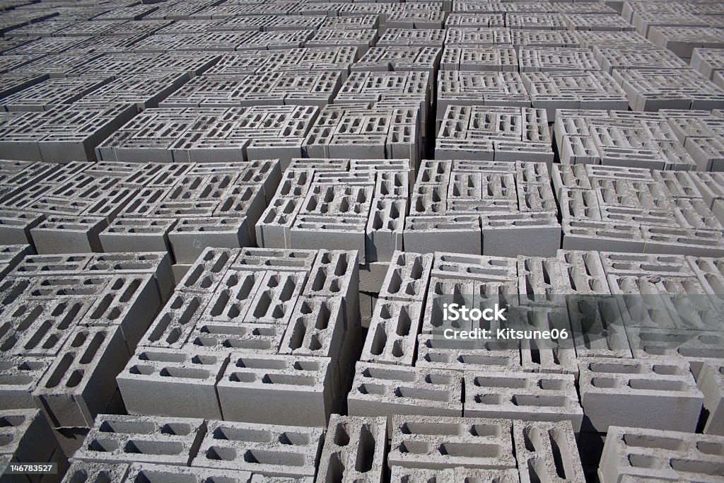 Bloques de cemento - Foto de stock de Bloque - Bloque de hormigón libre de derechos