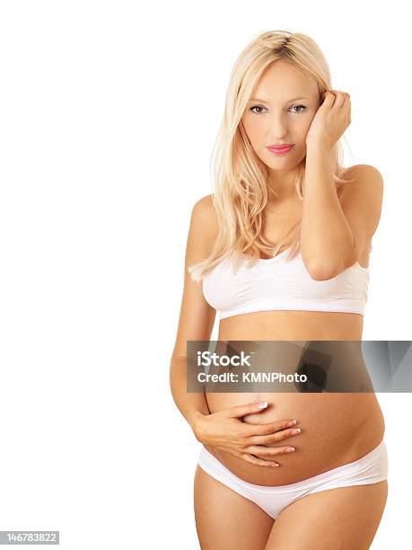 W Ciąży Piękno - zdjęcia stockowe i więcej obrazów Antycypacja - Antycypacja, Białe tło, Biały