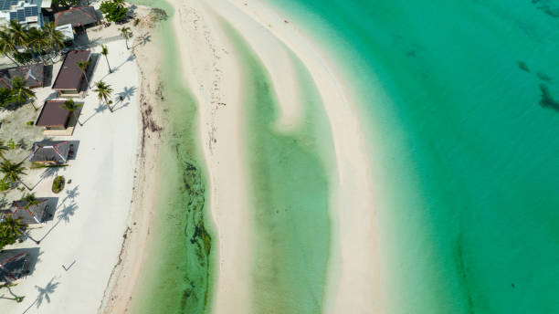 istock Tropical sandy beach and blue sea. Philippines 1467838958