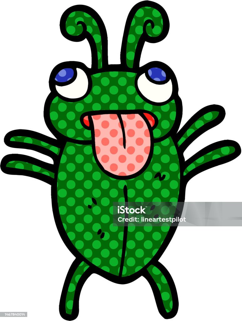 Distorted Bug Cartoon Funny Cartoon Bug Stock Illustration - Download Image Now - Animal, Art ...