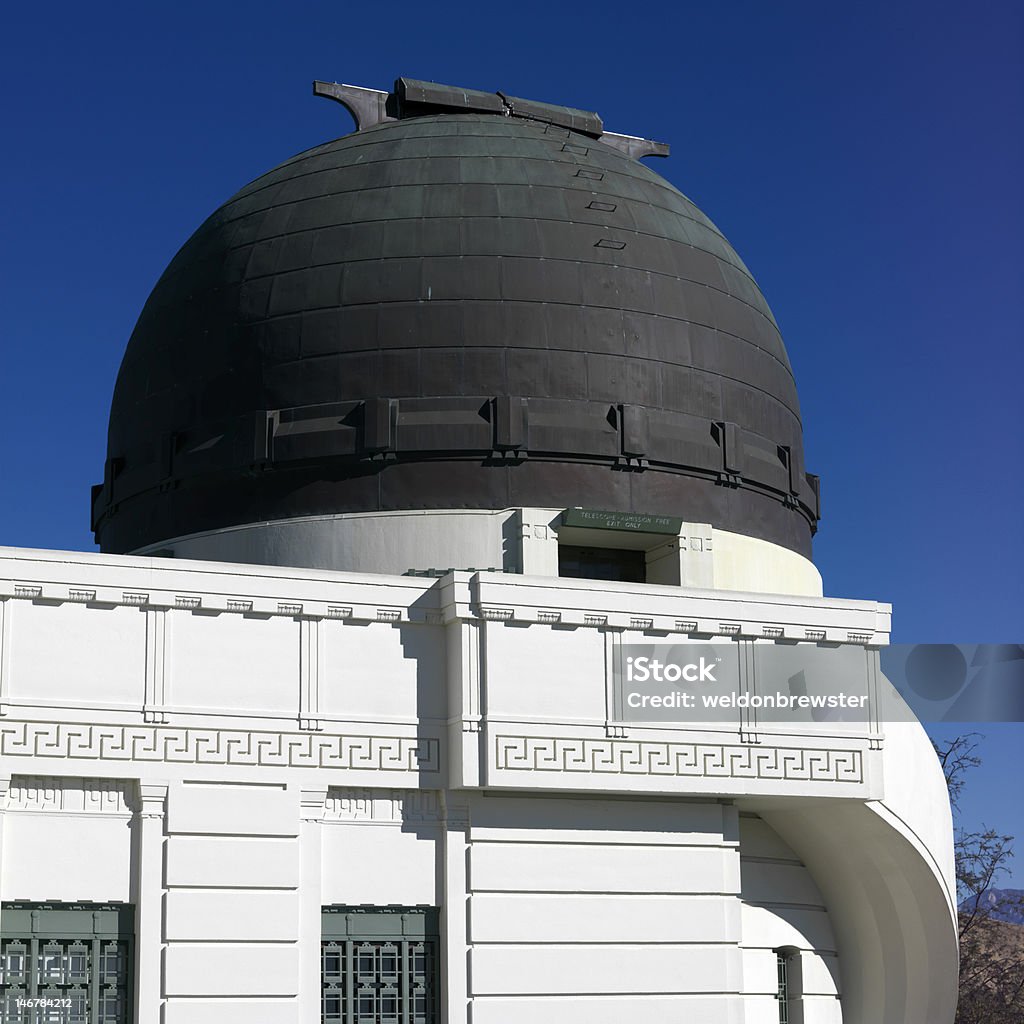 Griffith Park Observatory Architectural Feature Stock Photo