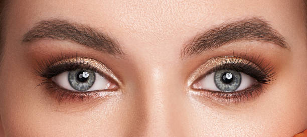 istock Beautiful female eyes with long eyelashes 1467842829