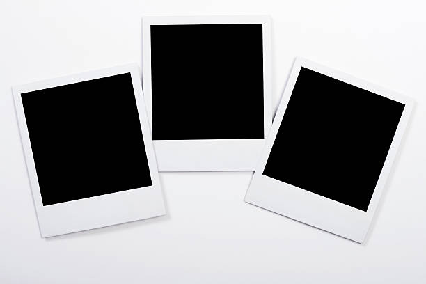 Polaroids Polaroids on a white background three objects photos stock pictures, royalty-free photos & images
