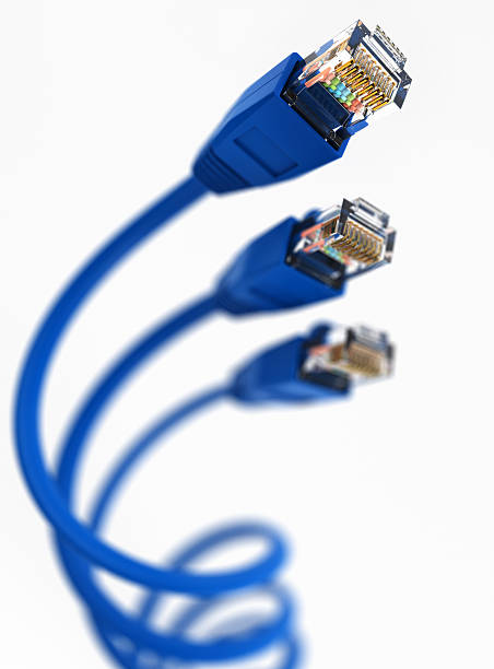 Computer Network Cable stock photo
