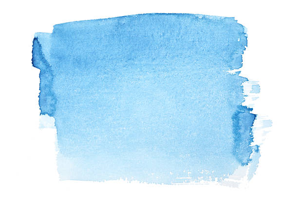 istock Blue watercolor brush strokes 146784522