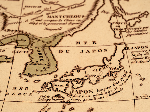 Old map, Japan and East Asia