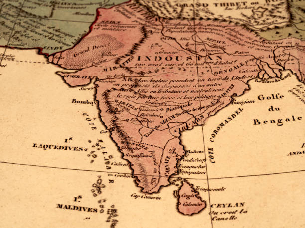 istock Old Map, India and Sri Lanka 1467846600