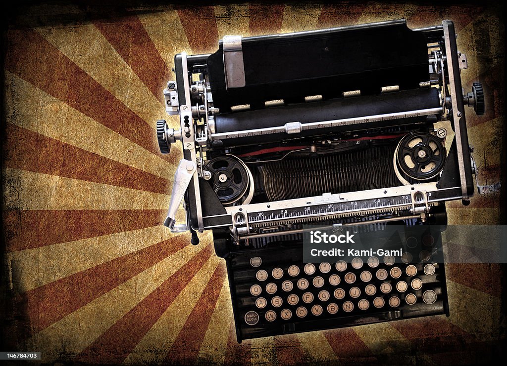 Grunge macchina da scrivere - Foto stock royalty-free di Alfabeto