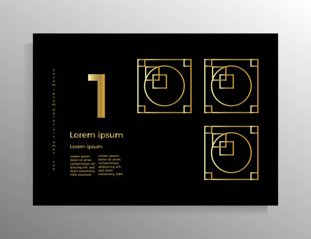 Cover for brochure, booklet, book, poster, flyer. Cover for brochure, booklet, book, poster, flyer. Vector geometric design template with golden lines. Format horizontal A4. report card stock illustrations