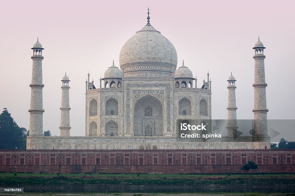 Taj Mahal at sunrise Agra Stock Photo