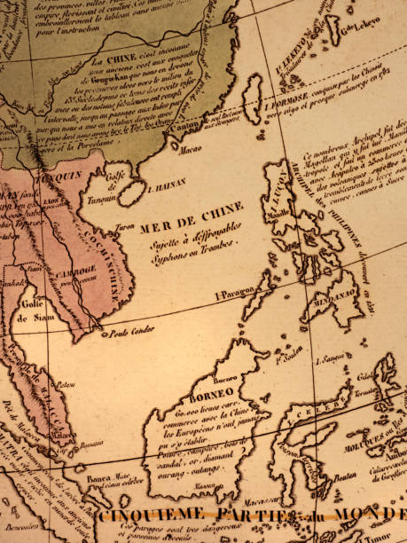 istock Old map, Philippines and South China Sea 1467848051