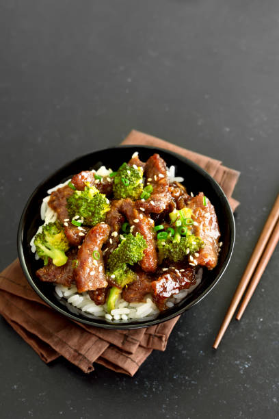 istock Beef and broccoli stir fry with rice 1467848475