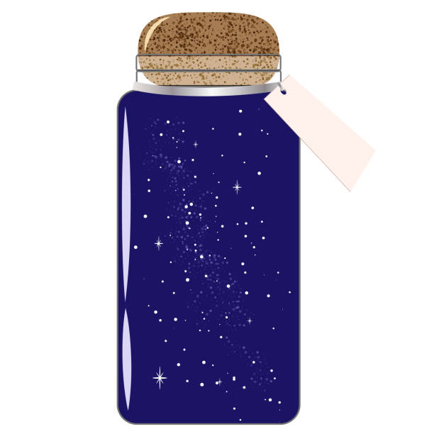 istock Glass jar with the night sky. Collect moments. 1467850676