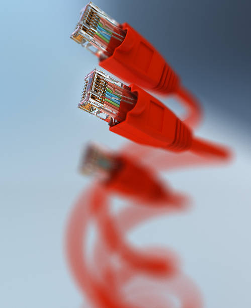 Computer Network Cable stock photo