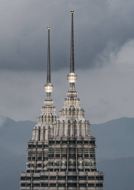 istock Modern twin towers closeup 1467854046
