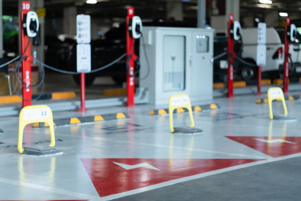 istock Electric EV vehicle charging car park spaces 1467859920