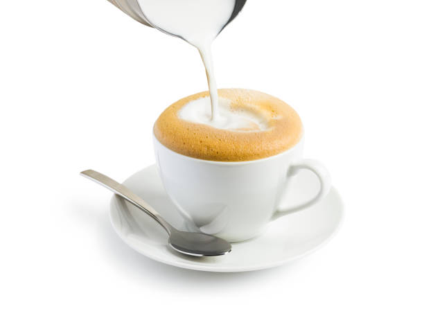 istock Cup of cappuccino with frother 1467862020