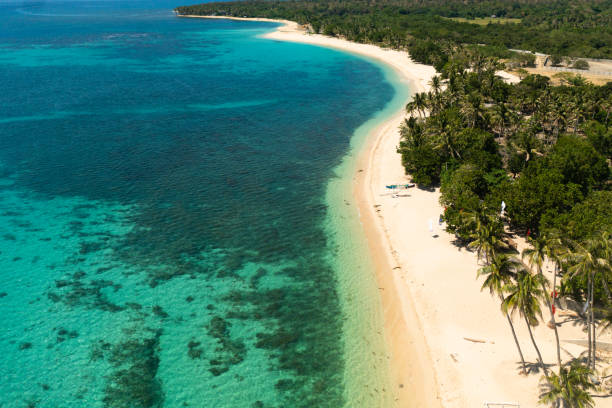 istock Aerial view of Tropical beach. Philippines. 1467862180