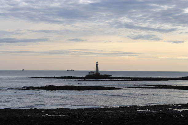 istock St Mary’s Lighthouse, Whitley Bay, surrounded by a rocky shore at low tide 1467868091