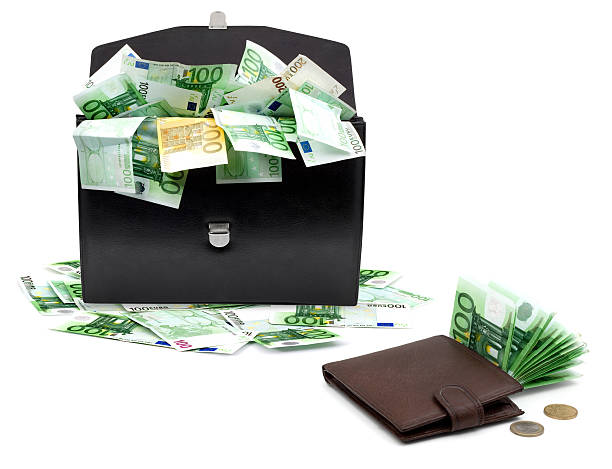 istock briefcase and wallet with money 146787171