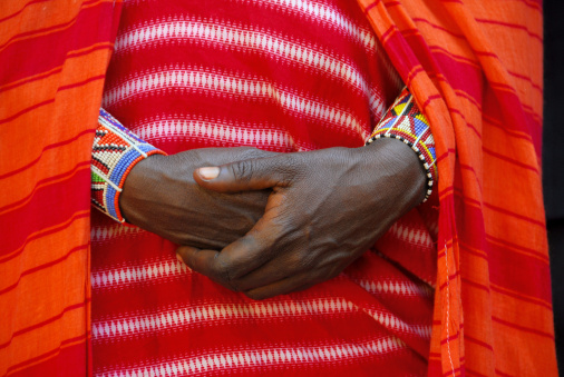 Masai woman with her jewelry