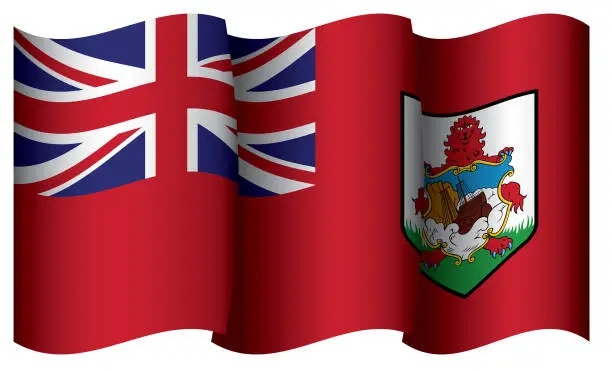 Vector illustration of Flag of Bermuda