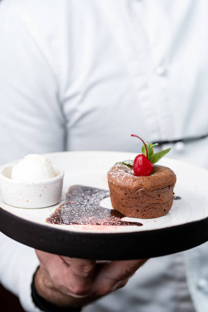 istock Chocolate dessert, chocolate fondant dessert 1467873579