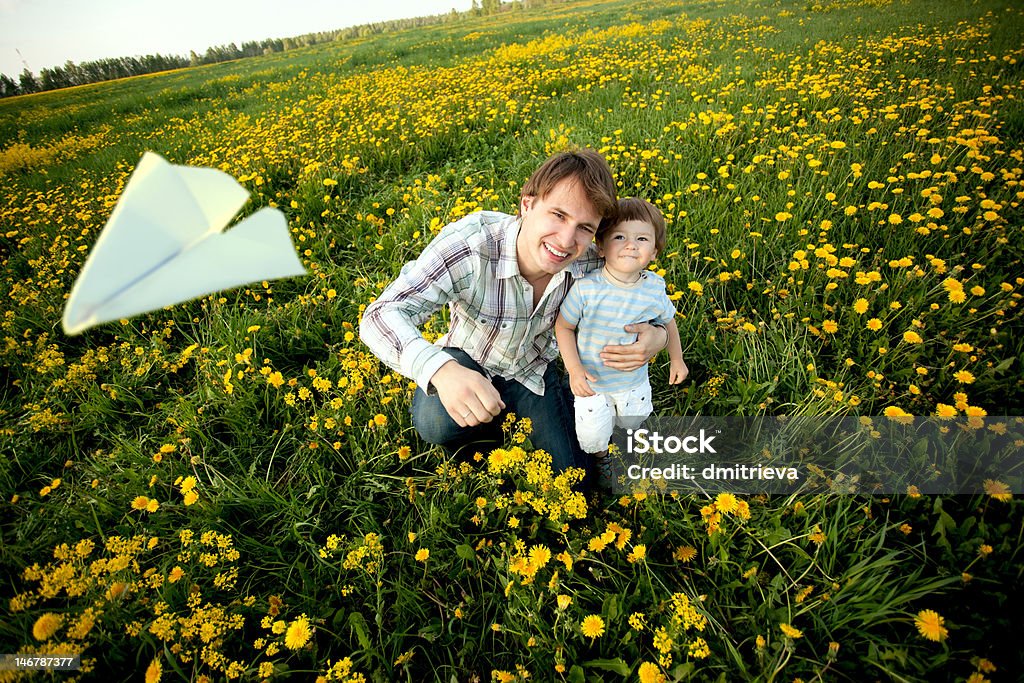 Papier Flugzeug - Lizenzfrei 18-23 Monate Stock-Foto