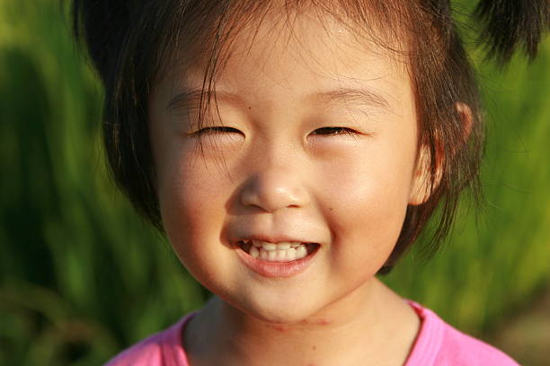 istock happy little Chinese girl 146787489